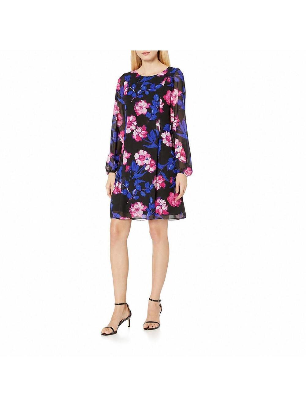 Nine West Women's Black and Pink Work-dress